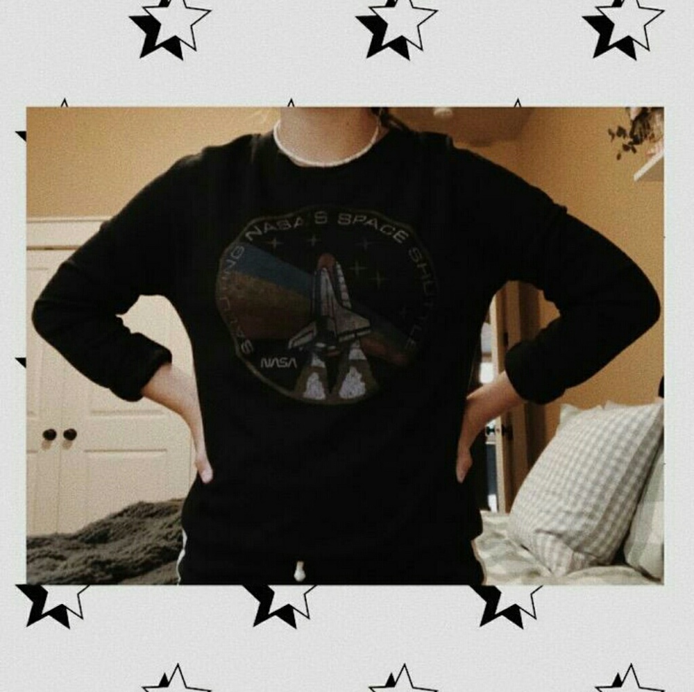 Black nasa crew neck